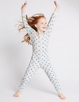 Marks and Spencer  Pure Cotton Spotted All-in-One (1-8 Years)