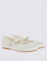 Marks and Spencer  Kids Pearl Trim Cross Bar Shoes