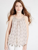 Marks and Spencer  Giraffe Print Vest Top (3-14 Years)
