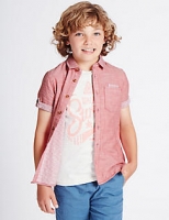 Marks and Spencer  Pure Cotton Double Faced Shirt (3-14 Years)