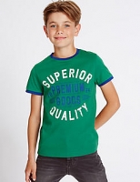 Marks and Spencer  Pure Cotton Printed Top (3-14 Years)