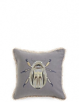 Marks and Spencer  Beetle Embroidered Mini Cushion