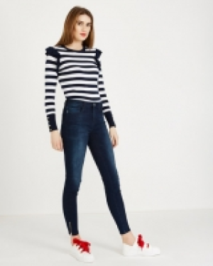 Savida Breton Strip Ruffle Jumper