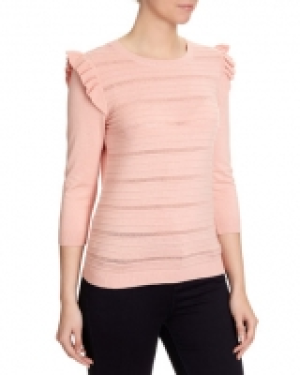 Pointelle Frill Jumper