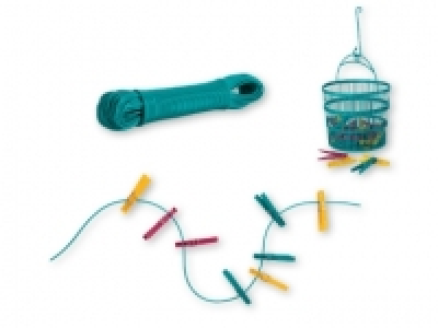 AquApur® Clothes Pegs/Washing Line/Clothes Basket