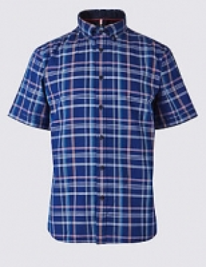 Pure Cotton Checked Oxford Shirt 40.00 €