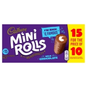 Cadbury Choc Mini Roll 15/10Pk