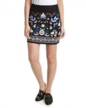 Embroidered Mini Skirt