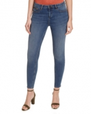 Mid Rise Skinny Fit Zipper Jeans