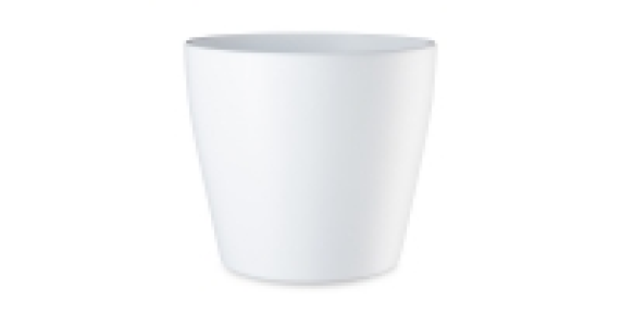 Plain White Matte Ceramic Pot