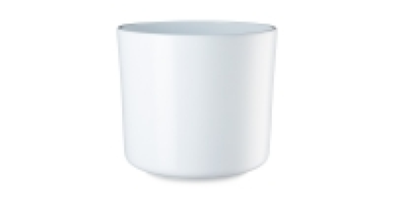 White Shiny Ceramic Pot