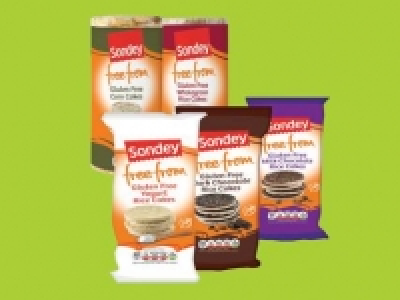 SONDEY FREE FROM® Gluten Free Coated/ Unsalted Rice Cakes/ C