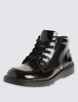 Marks and Spencer  Kids Patent Leather Ankle Boots with Freshfeet