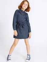 Marks and Spencer  Denim Shirt Dress with Belt (3-14 Years)