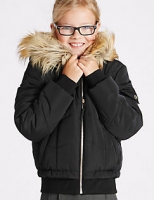 Marks and Spencer  Faux Fur Zipped Through Jacket (3-16 Years)