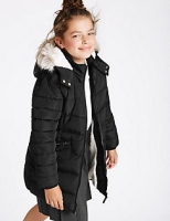 Marks and Spencer  Faux Fur Zip Through Padded Coat (3-16 Years)