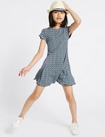 Marks and Spencer  Geometric Print Jersey Dress (3-14 Years)