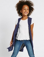 Marks and Spencer  Cotton Rich Longline Cardigan (3-14 Years)