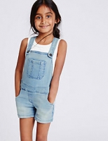 Marks and Spencer  Cotton Denim Dungaree Playsuit with Stretch (3 Months - 5 Ye