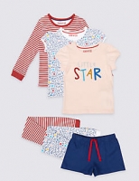 Marks and Spencer  3 Pack Printed Pyjamas (9 Months - 8 Years)