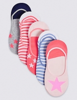 Marks and Spencer  5 Pairs of Cotton Rich Freshfeet Socks (3-14 Years)