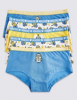 Marks and Spencer  5 Pack Despicable Me Minions Cotton Shorts with Stretch (6-1