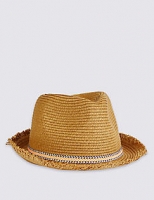 Marks and Spencer  Kids Frayed Edge Trilby Hat