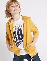 Marks and Spencer  Cotton Rich Long Sleeve Hooded Top (3-14 Years)