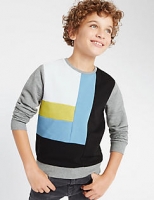 Marks and Spencer  Cotton Rich Long Sleeve Sweatshirt (5-14 Years)