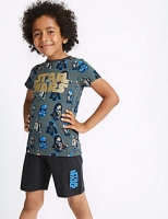Marks and Spencer  Pure Cotton Star Wars Short Pyjamas (5-16 Years)