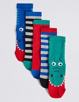 Marks and Spencer  5 Pairs of Freshfeet Novelty Socks (1-14 Years)