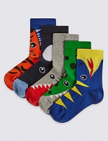 Marks and Spencer  5 Pairs of Socks (1-6 Years)