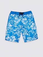 Marks and Spencer  Hibiscus Print Swim Shorts (3-14 Years)