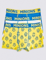 Marks and Spencer  3 Pack Despicable Me Minions Cotton Trunks with Stretch (2-1