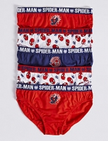Marks and Spencer  5 Pack Pure Cotton Spider-Man Briefs (18 Months - 8 Years)