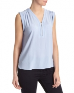Sleeveless Zip Blouse