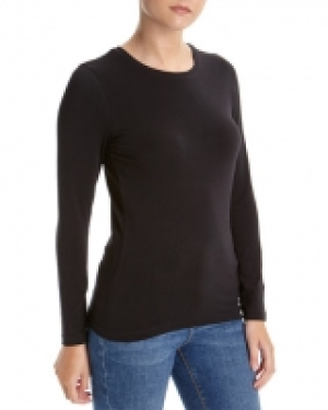Long-Sleeved Stretch Crew Neck Top 4.00 €