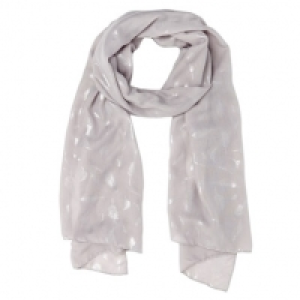 Foil Print Textured Scarf