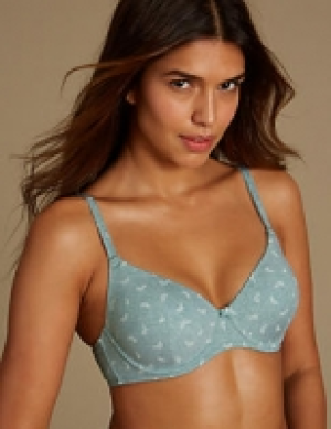 2 Pack Cotton Rich Padded Underwired Full Cup T-Shirt Bras A 24.00 €