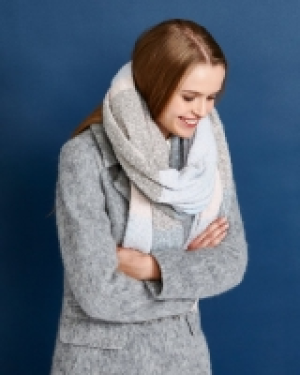 Savida Blue Check Scarf
