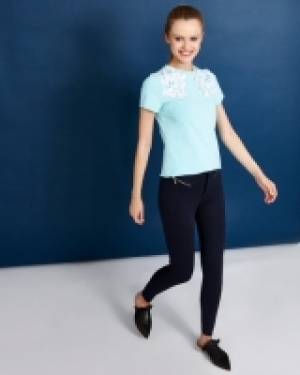 Savida Embellished Shoulder T-Shirt
