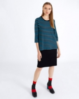 Carolyn Donnelly The Edit Stripe Double Layer Dress
