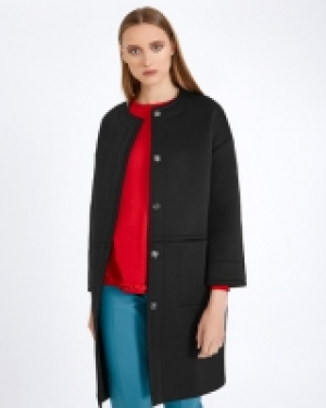 Carolyn Donnelly The Edit Neoprene Collarless Coat