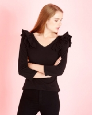 Savida Frill Shoulder Top