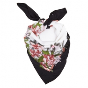 Square Floral Scarf