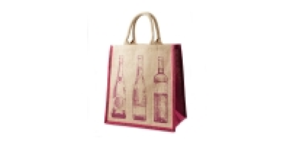 Aldi  Jute Multi Bottle Wine Carrier