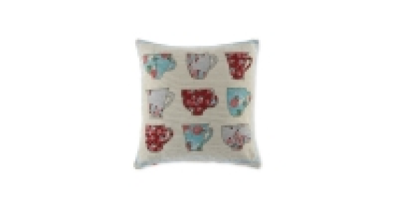 Teacups Tapestry Cushion