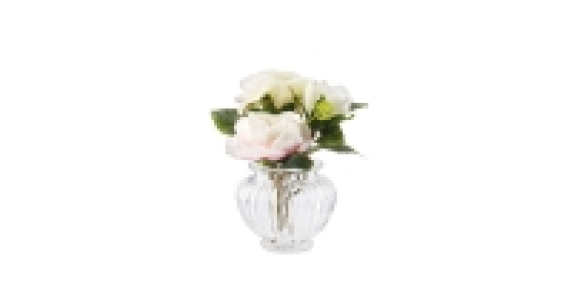 Roses in Glass Vase