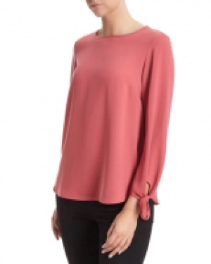 Long Sleeve Top With Tie Detail