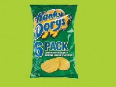 HUNKY DORYS Cheese < Onion Crips
